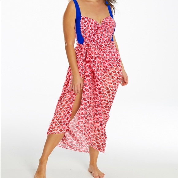 Simply Be Other - New Plus Size Red & Blue Swim Set Size 24 Simply Be Other - New Plus Size Red & Blue Swim Set Size 24